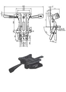 中国浙江工場供給スイベルチェアメカニズム交換多機能オフィスチェアチルトメカニズム - Product Image 2