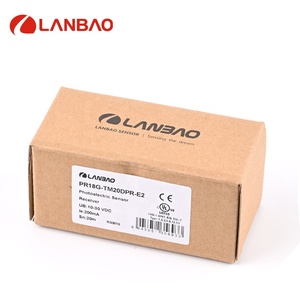 Sensores ópticos fotoelétricos de reflexão difusa M18 de metal IP67 NPN PNP NO NC série PR18G-E2 forma cilíndrica