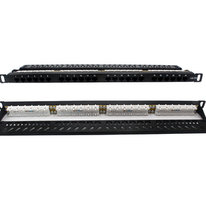 仁宝0.5U定制24端口Cat5e非屏蔽110 LSA IDC模块化UTP接线板