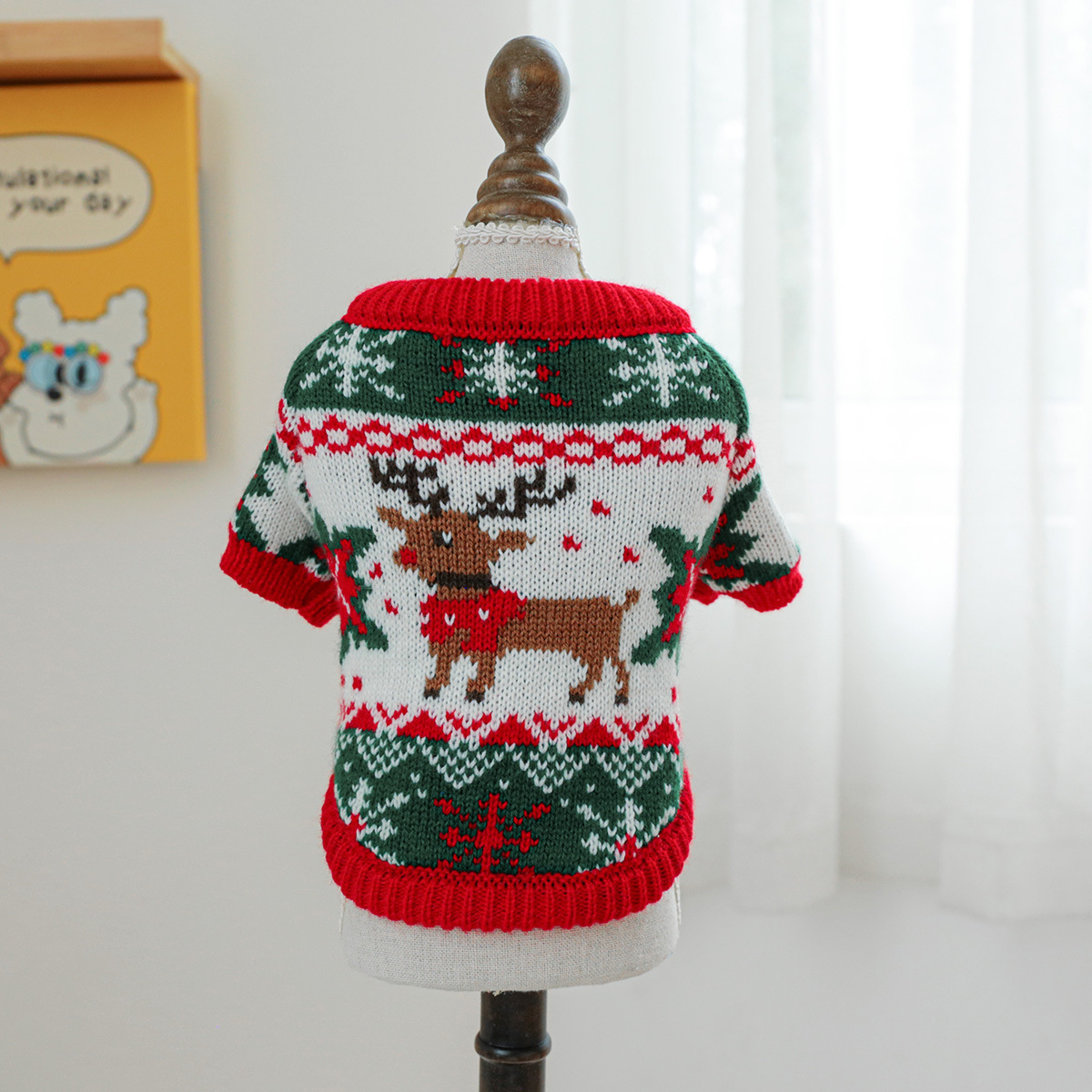 red-Rudolph reindeer sweater