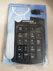 Miniteclado USB con diseño de luz numérico, teclado de ordenador portátil duradero, barato, TKL, numérico, con 19 teclas