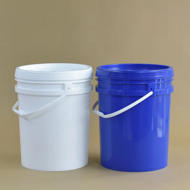 25L Plastic Emmer Met Deksel En Handvat Huis Tuin Water Opslag Container Industriële Drum