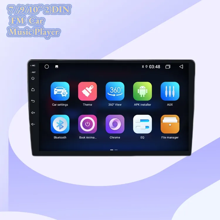 Günstige 7/Zoll 2 DIN Universal Touchscreen Autoradio Multimedia-Unterstützung Split-Screen Rückfahr kamera Android Car Radio