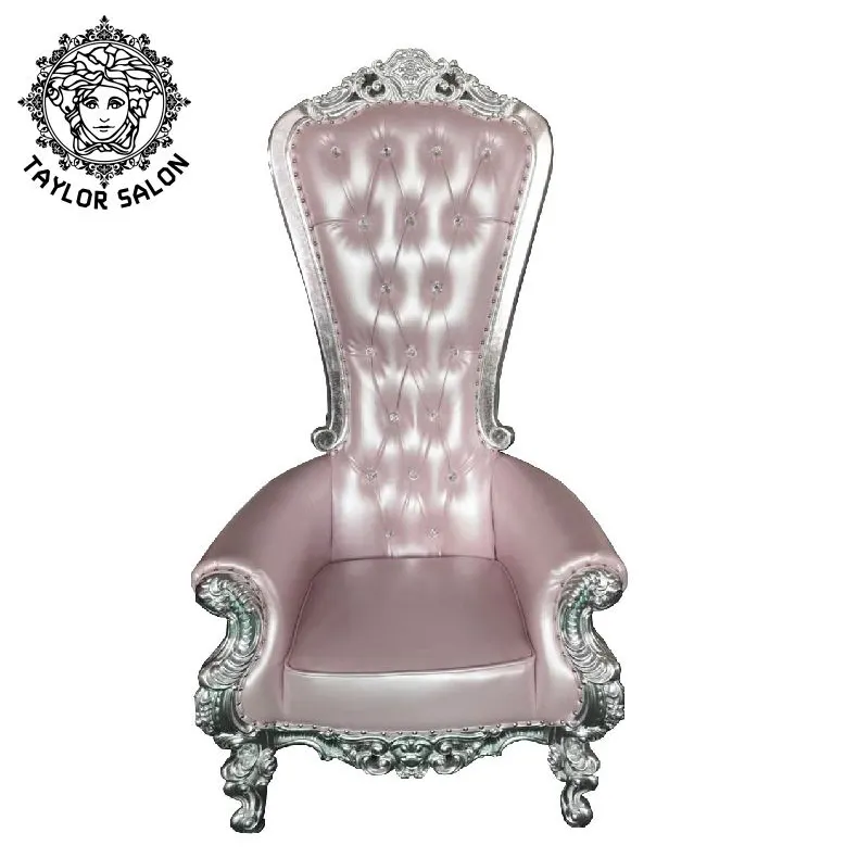 Belleza silla del trono de la Reina de la boda real sillas para la recepción de la boda