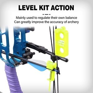 SPG Archery Compound Bow <strong>String</strong> Tuning Level Combination Set Plastic <strong>D</strong> <strong>Loop</strong> Rope Carbon Arrow Rest Adjustable Accessories - Product Image 3