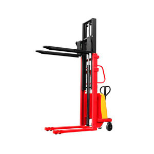 Semi Electric <strong>Stacker</strong> <strong>Stacker</strong> 2000 mm Pallet <strong>Stacker</strong> Machine - Product Image 5
