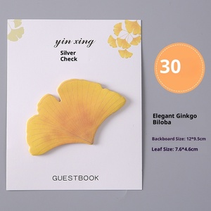 Phim hoạt hình dễ thương nhỏ tươi cầm tay tearable Lưu ý giấy ghi chú dán ghi chú Meow tai tự dính hình lá - Product Image 6