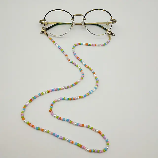 Bohemian New Glasses catene Seed Bead occhiali da sole Eye Wear Cord Holder Neck Strap collana di perline occhiali da vista cordino a catena
