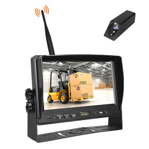 Cámara de montacargas de marcha atrás HD magnética inalámbrica Digital de 7 pulgadas, Monitor de 2,4 GHZ, Radar, Kit Led, sistema de Sensor de estacionamiento - Product Image 6