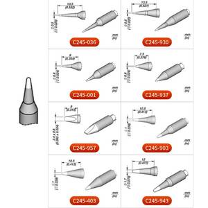 Stok orijinal JBC kartuş C210/C245 serisi bakır lehimleme uçları uyumlu T210/T245 CDS/CDB lehimleme için hassas kolu