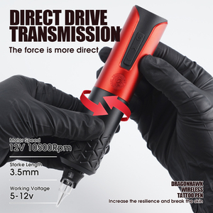 Mast 1800mAh pin bút máy xăm 3.5 đột quỵ không dây hình xăm Bút máy dragonheak Armor - Product Image 3