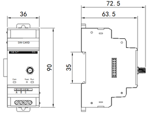 GPRS <strong>Wireless</strong> Communication Module <strong>Data</strong> <strong>Logger</strong> Energy Meter - Product Image 3