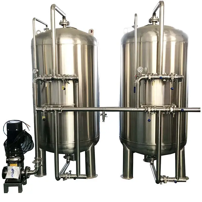 Industrial de filtro tanques mecánica filtro de arena de agua para tratamiento de agua