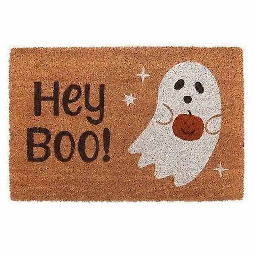 Tapis de sol en fibre de coco imitation Halloween - 1