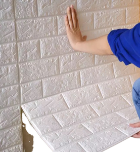 Modern su geçirmez 3D PVC köpük etiket Peel sopa duvar kağıtları oturma odası Villa merdiven banyo yemek spor süslemeleri için - Product Image 1