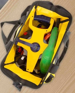 Yüksek kaliteli taşınabilir elektrikçi çantası dayanıklı kurulum aracı el çok fonksiyonlu onarım tuval kalın alet çantası - Product Image 6