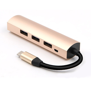 厂家直销型c usb集线器4端口USB 3.0适配器视频转换器，适用于笔记本电脑4 in 1 usb集线器 - Product Image 4