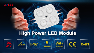 20ชิ้น2835ฉีดนำโมดูล24โวลต์ที่มีเลนส์กันน้ำ IP67 3วัตต์4 Leds แหล่งนำแสงโมดูลสำหรับการโฆษณาป้าย
