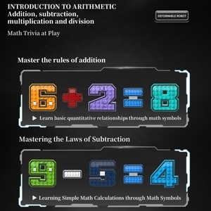 Kailiデジタル変形ロボットおもちゃ教育10in1変換可能な数字ブロック数学学習キッズロボット - Product Image 5