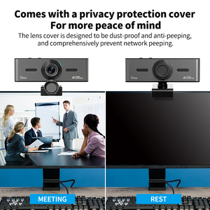 4K EPTZ AI <span class=keywords><strong>auto</strong></span> tracking PC Web Camera 1080P Full HD USB PC 60FPS Webcam con microfono e altoparlante