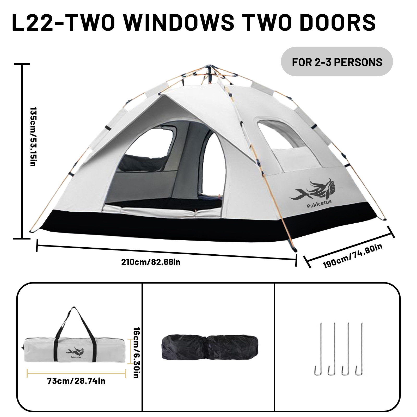 Large size, cloud gray, two doors and two windows