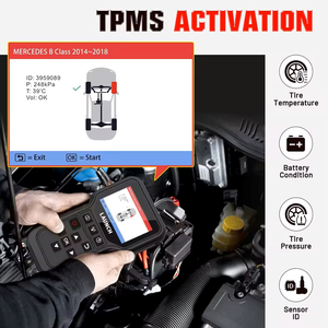 Herramienta de diagnóstico LAUNCH X431 CRT5011E OBD2, programación de Sensor TPMS de energía de batería, escáner de presión de neumáticos de 433/315Mhz, garantía de 1 año