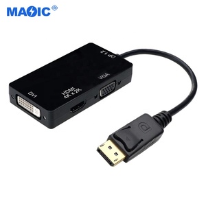 Cables Commonly Used Accessories 4K 30Hz Displayport to <strong>HDMI</strong> VGA DVI Converter DP to <strong>HDMI</strong> Adapter Cable - Product Image 1