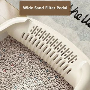 Kedi Kitty anti-sıçrama kediler için kum kabı küçük boy <span class=keywords><strong>Pet</strong></span> Sandbox tuvalet <span class=keywords><strong>Pet</strong></span> Sandbox yavru tepsi Bedpan temizleme kedi malzemeleri
