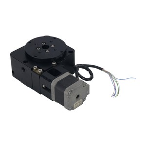 迷你R轴电动转盘数控电动分度台，带360 ° 旋转和蜗轮蜗杆传动 - Product Image 5