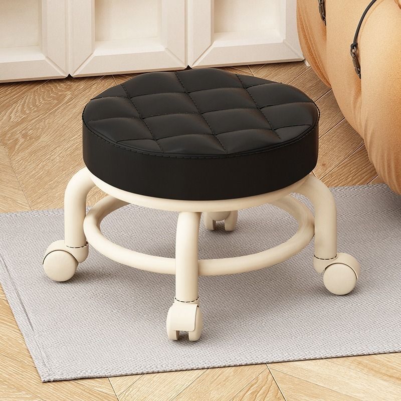 Estante de doble capa color blanco hueso; negro