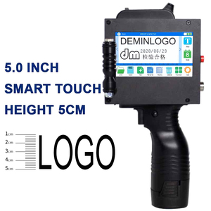 Kommerzieller 5-cm-Großformat-Logo-Tintenstrahldrucker 50-mm-Verfalls datum Chargen-Barcode-Drucker Mehrz eilige Hand druckmaschine