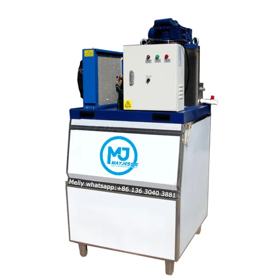 Máquina de fazer flocos de gelo automática de alta qualidade 500kg/24 horas para uso comercial