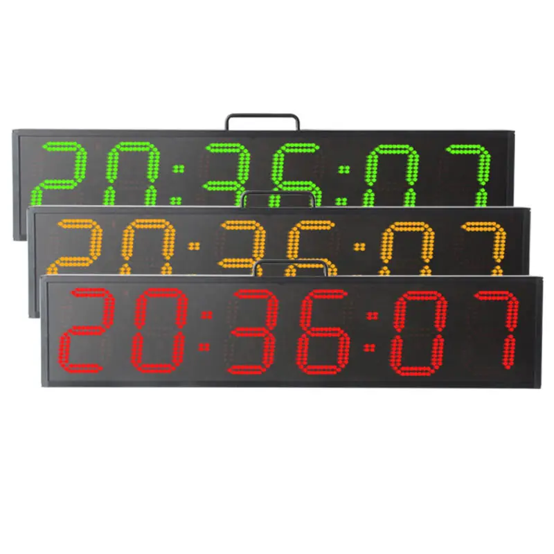 CHEETIE CP030 Led 9 pollici Giant Double Sided Sports Watch Marathon Clock Race Timer per Outdoor