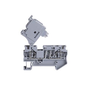 ST 4-HESI 5X20 Fuse <strong>Terminal</strong> <strong>Block</strong> With Disconnect Lever <strong>Spring</strong>-Cage <strong>Connection</strong> Mount on NS 35 DIN Rail Connector ST4-HESI - Product Image 1
