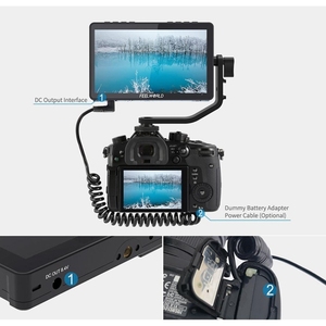 Monitor FEELWORLD F5 Pro V4 <strong>6</strong> Inch Touch Screen DSLR Camera Field Monitor 3D LUT 4K <strong>Input</strong> <strong>Output</strong> Tilt Arm - Product Image 5