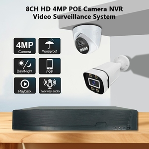 4MP Überwachungs kamerasystem im Freien mit menschlicher Erkennung Zwei-Wege-Audio 8CH POE IP-Kamera-Kit P2P Kostenloser Fernzugriff - Product Image 3