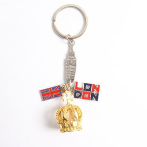 Anh cờ đồng xu Keychain anh Big Ben gian hàng Điện thoại đồng hồ xe buýt Vương Miện Công Đoàn <span class=keywords><strong>Jack</strong></span> quyến rũ London lưu niệm du lịch quà tặng Mặt dây chuyền Keyring - Product Image 1