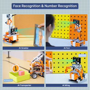 DaDa: Bit AI 10-en-1 Robot Building Block con AI Vision para Microbit Programación STEM Aprendizaje Educación Robótica Kit para niños - Product Image 4