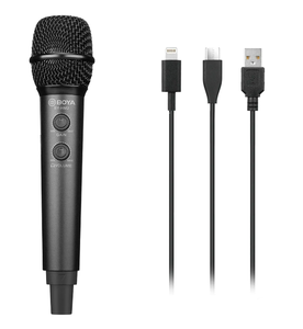 BOYA İle BY-HM2 masaüstü kardioid kondenser el mikrofonu mobil Tablet telefon MAC PC için Vlog canlı akış kayıt - Product Image 1