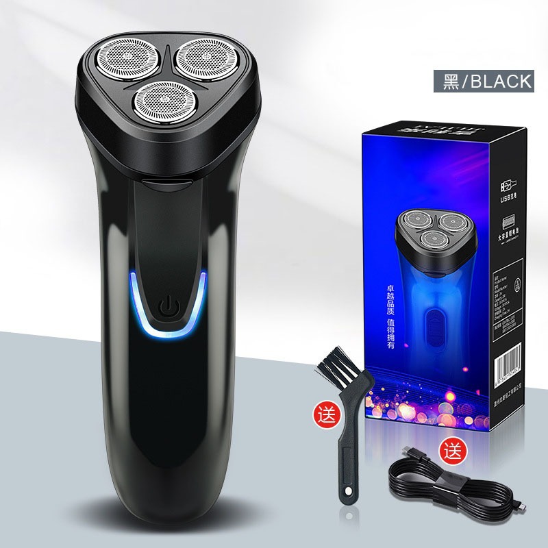 3-Head Floating Shaver - Black 027