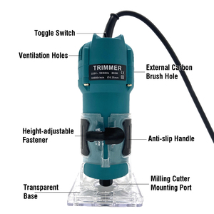 Rynex 800W Gỗ Điện <span class=keywords><strong>Router</strong></span> Cạnh Tông Đơ Tay <span class=keywords><strong>Router</strong></span> Gỗ Tông Đơ Máy - Product Image 2