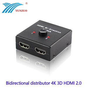 Conmutador bidireccional 2 en 1, soporte de pantalla dividida 1 en 2 UT y 1 UT