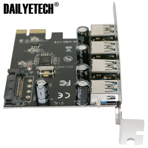 Pcie เป็น USB 3.0 HUB อะแดปเตอร์4พอร์ต USB3.0การ์ดขยายผ่าน805ชิปแปลงขยายสาย Sata สำหรับคอมพิวเตอร์ - Product Image 4