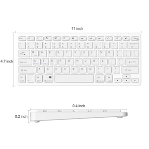 Ocho idiomas Quiet BT Teclado inalámbrico Tablet Teléfono Recarga Teclado - Product Image 4