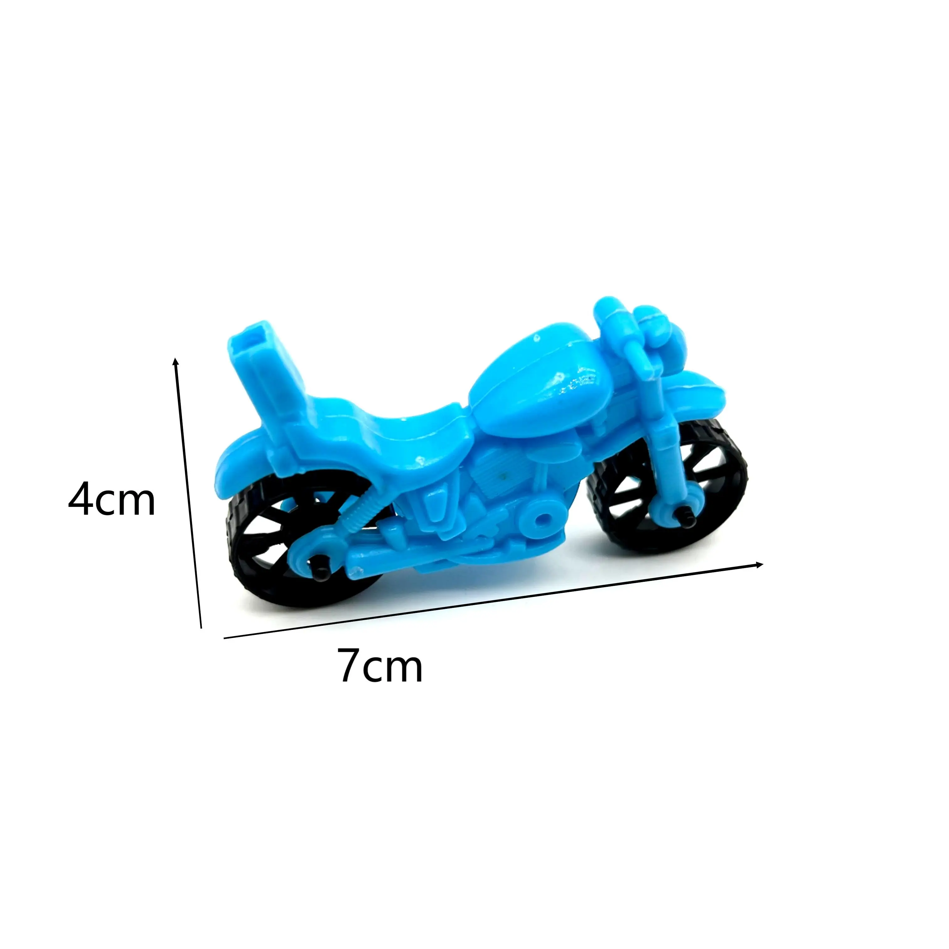 व्हिसल प्रोमोशनल बच्चों के उपहार के साथ क्लासिक 4-रंग कैंडी खिलौना मोटर बाइक मिनी मोटरसाइकिल