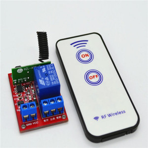 1チャンネル12Vワイヤレスモジュール + 2ボタンRFワイヤレスリモコン/433Mワイヤレスリモコンスイッチ - Product Image 1