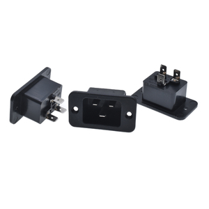 ที่มีคุณภาพสูง IEC C20แผงเมาเข้าสกรูติด AC250V 16A ชาย3Pins เต้าเสียบโมดูลปลั๊กเชื่อมต่อซ็อกเก็ตไฟใบรับรอง - Product Image 2