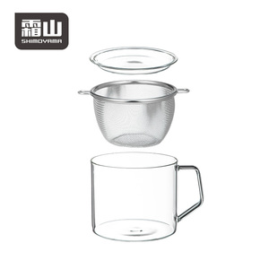 Shimoyama 100% cotton vải lưới lọc 1600ml Cốc Thủy Tinh Sữa Chua sàng lọc colander với xử lý đồ dùng công cụ - Product Image 3