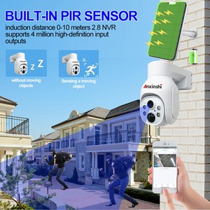<strong>Wireless</strong> NVR Solar Camera Kit with NVR Screen PTZ Solar Camera Smart Human Detection P2P Solar Security Camera <strong>System</strong> - Product Image 5