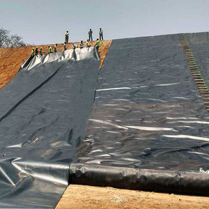 0.5mm 0.75mm 1mm 1.2mm 1.5mm tuz alan inşaat Tailings anti-sızıntı gölet Liner için HDPE geomembran levha - Product Image 1